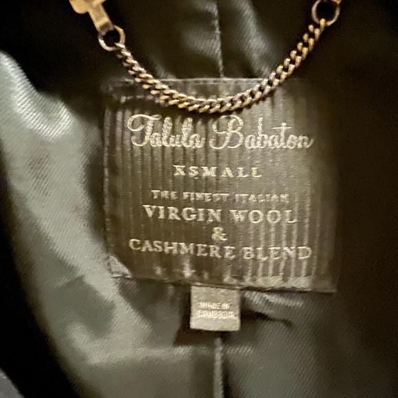 Talula Babaton xs cashmere blend wool coat - Picture 2 of 2